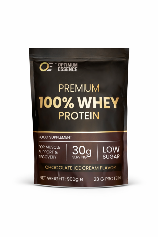 Premium Whey Protein Chocolate Ice Cream 900g | Vassleprotein Sverige | OptimumEssence®