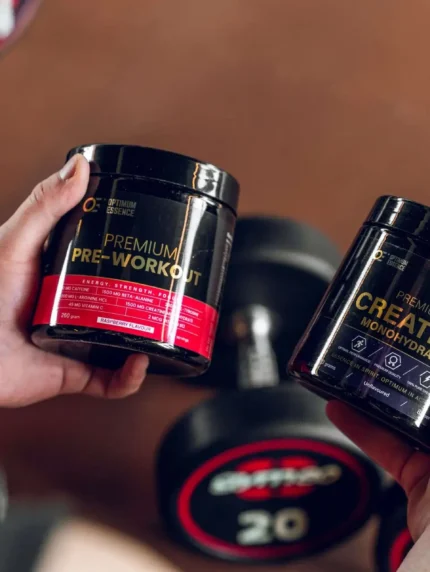 OptimumEssence® Ultimate Gym Stack – Chocolate | Whey, Kreatin & Pre-Workout