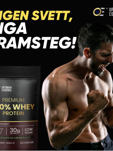 Premium Whey Protein Chocolate Ice Cream 900g | Vassleprotein Sverige | OptimumEssence®