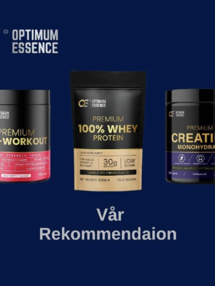 OptimumEssence® Ultimate Gym Stack – Vanilla | Whey, Kreatin & Pre-Workout